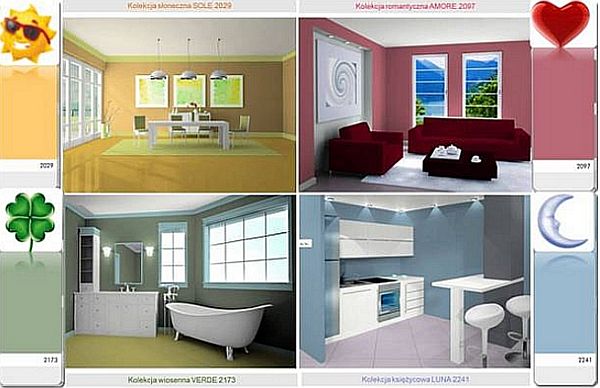 Wybór koloru ścian w domu z aplikacją od Seleny